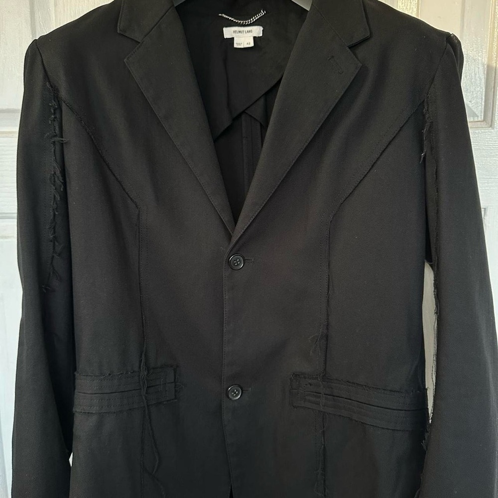 Helmut Lang Deconstructed Raw Edge Mens Blazer size small